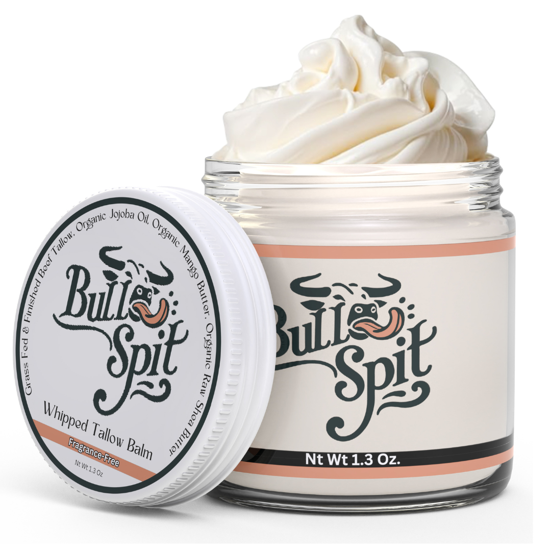Whipped Grass-Fed Tallow Balm with Organic Jojoba Oil and Organic Mango and Shea Butters - Unscented - 2 fl oz
